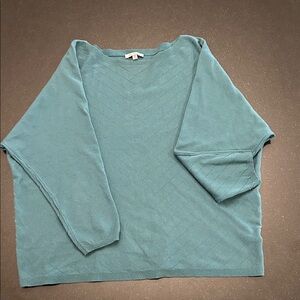 Milano Teal Women's Crew Neck Sweater